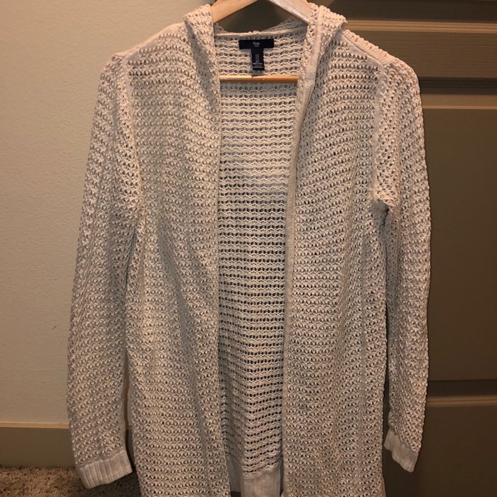 Hooded Cream Cardigan